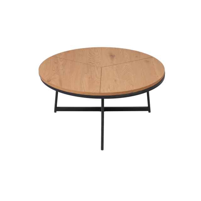 Round ash color coffee table