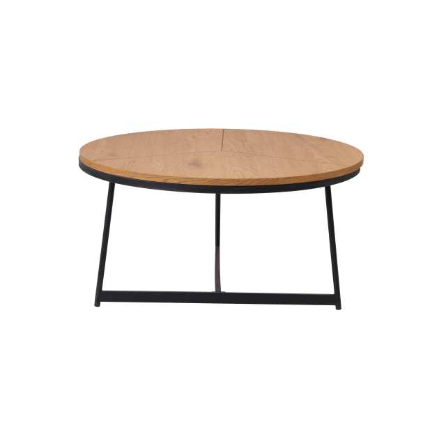 Round ash color coffee table