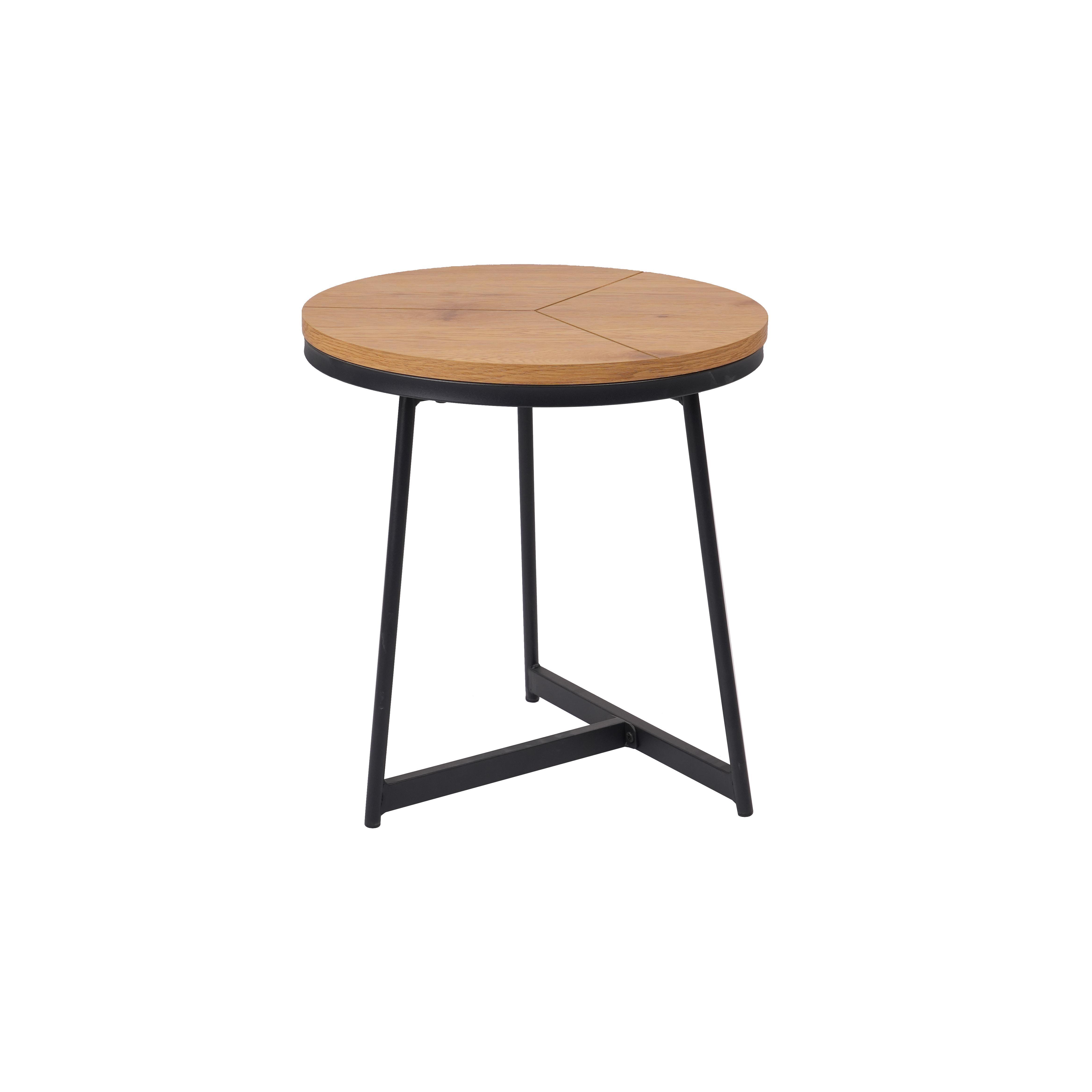 Round ash color coffee table