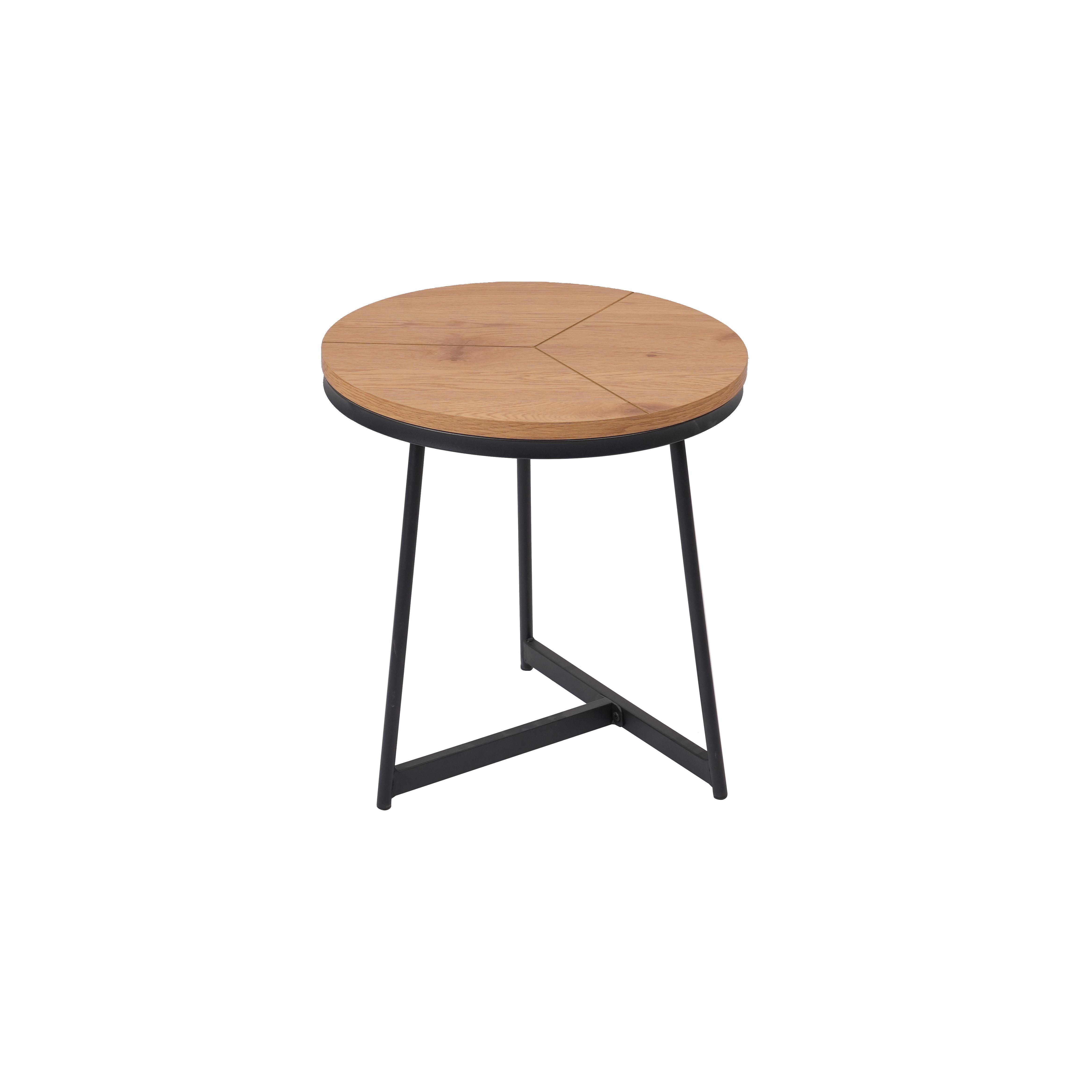 Round ash color coffee table