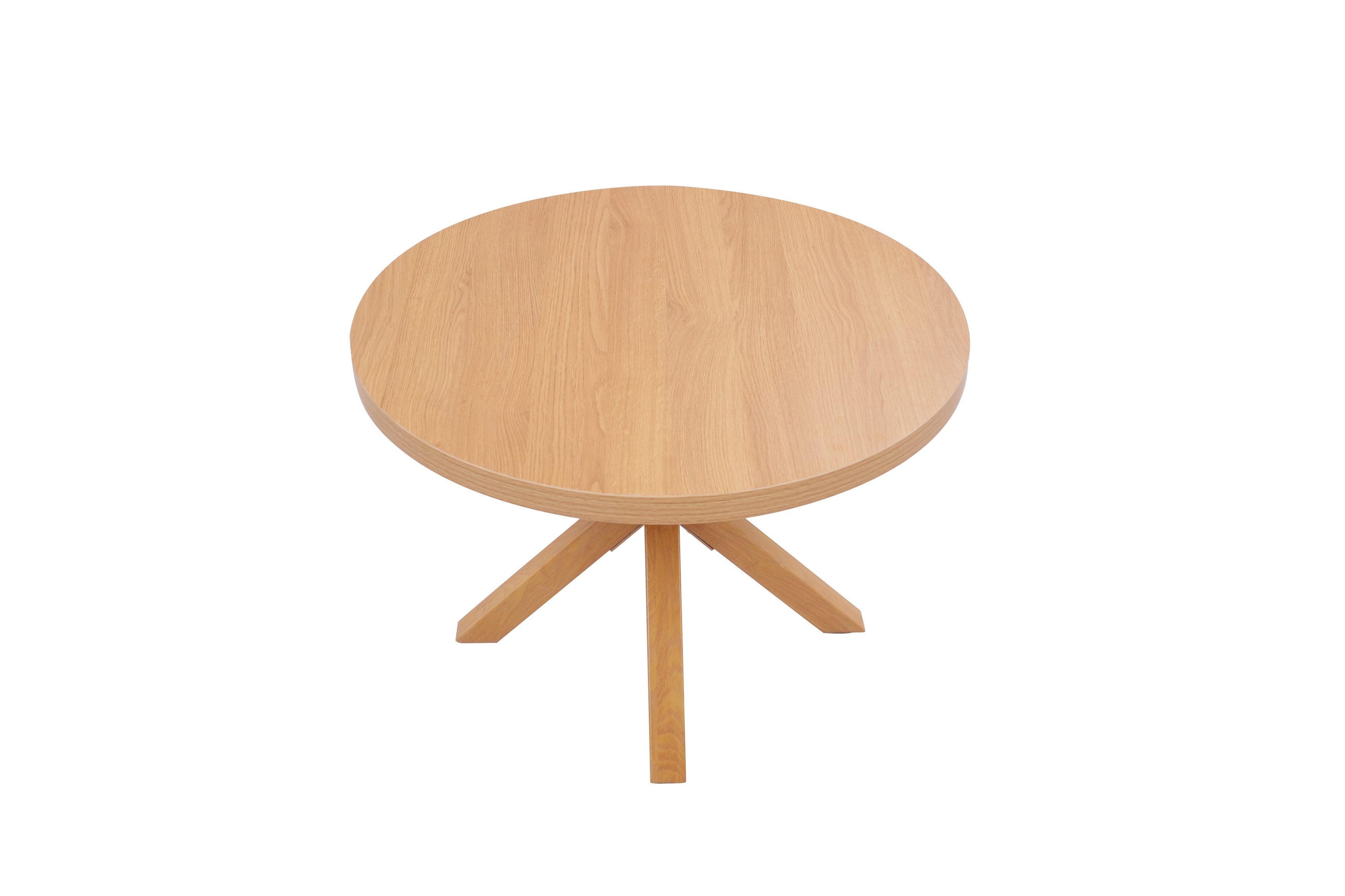 Small round warm color coffee table