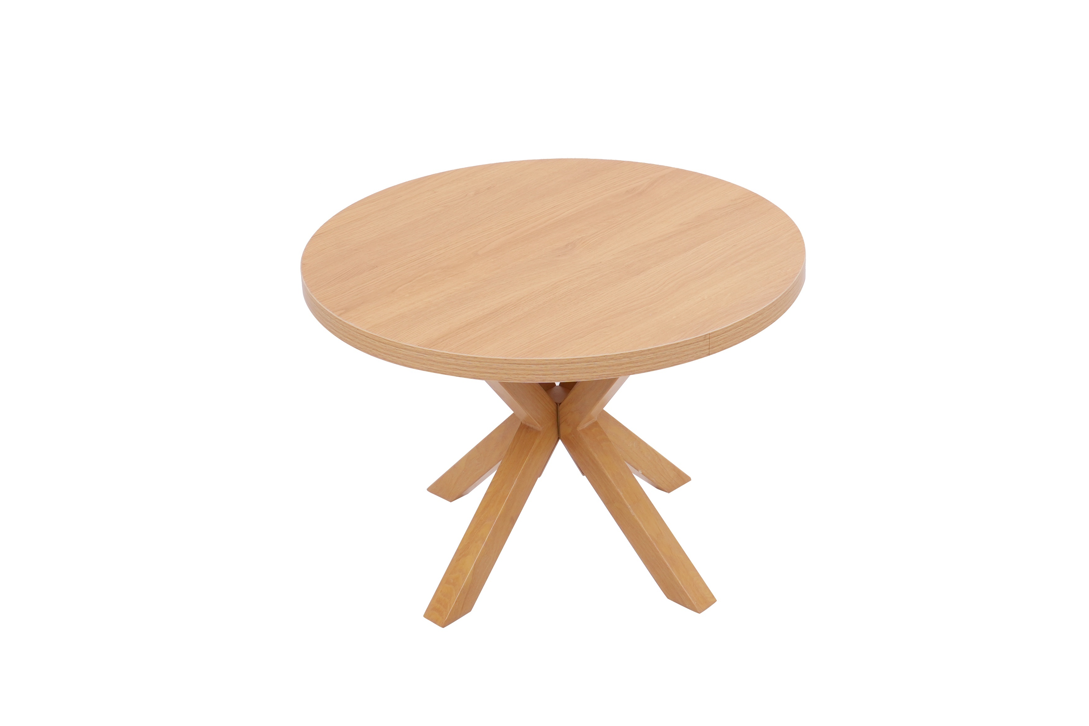 Small round warm color coffee table