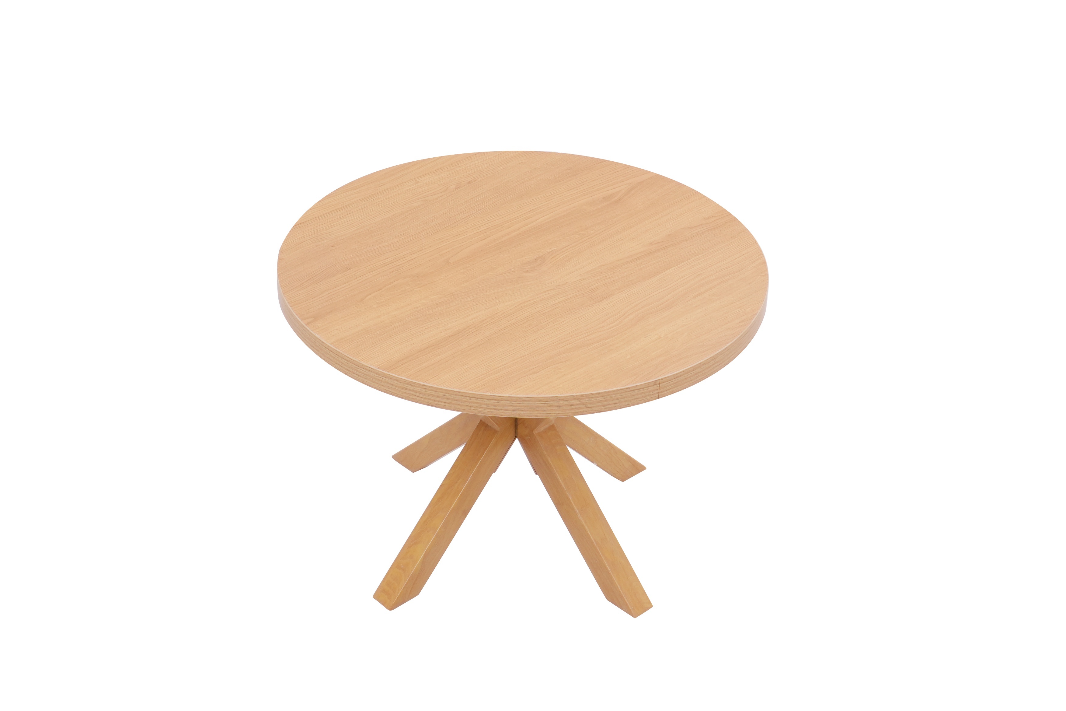 Small round warm color coffee table