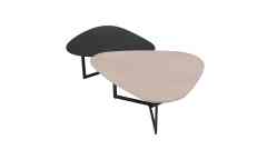 Hot-selling Coffee Table Wood veneer and black painted with KD structure
