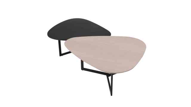 Hot-selling Coffee Table Wood veneer and black painted with KD structure