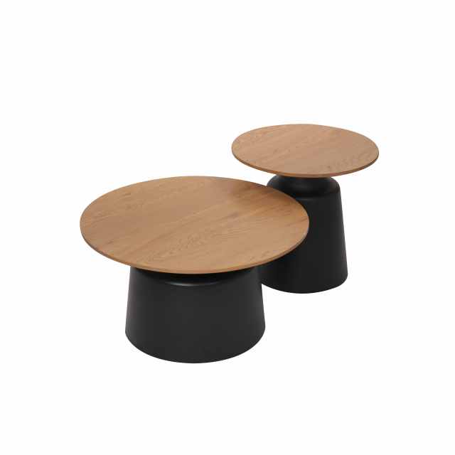 New develop Coffee table with wood top and metal base