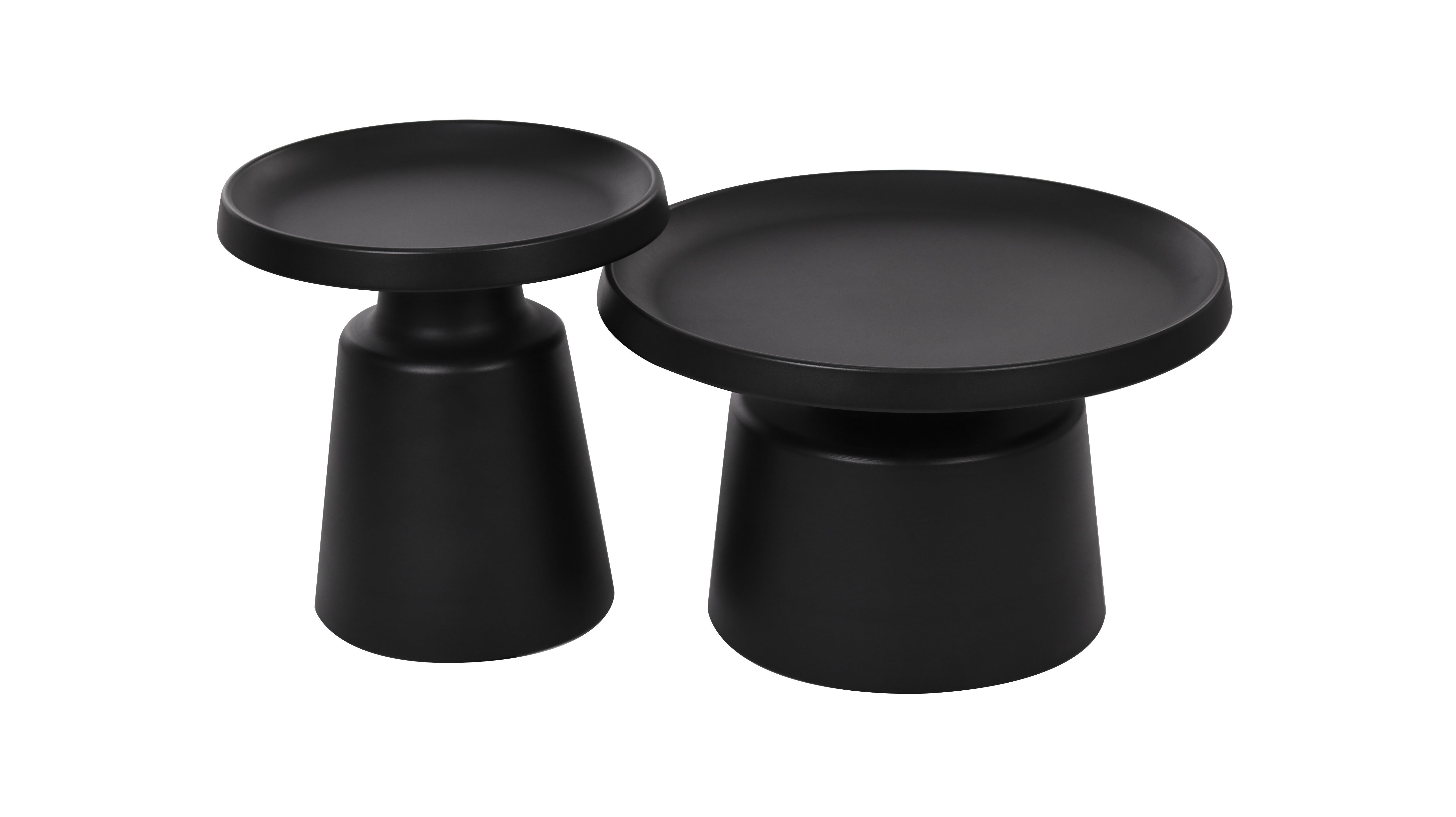 All black metal materials Stable Coffee Table