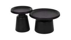 All black metal materials Stable Coffee Table