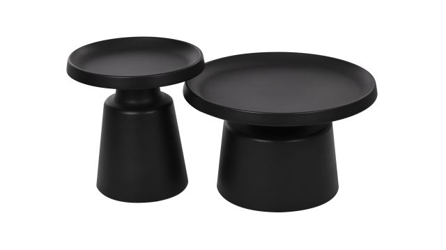 All black metal materials Stable Coffee Table