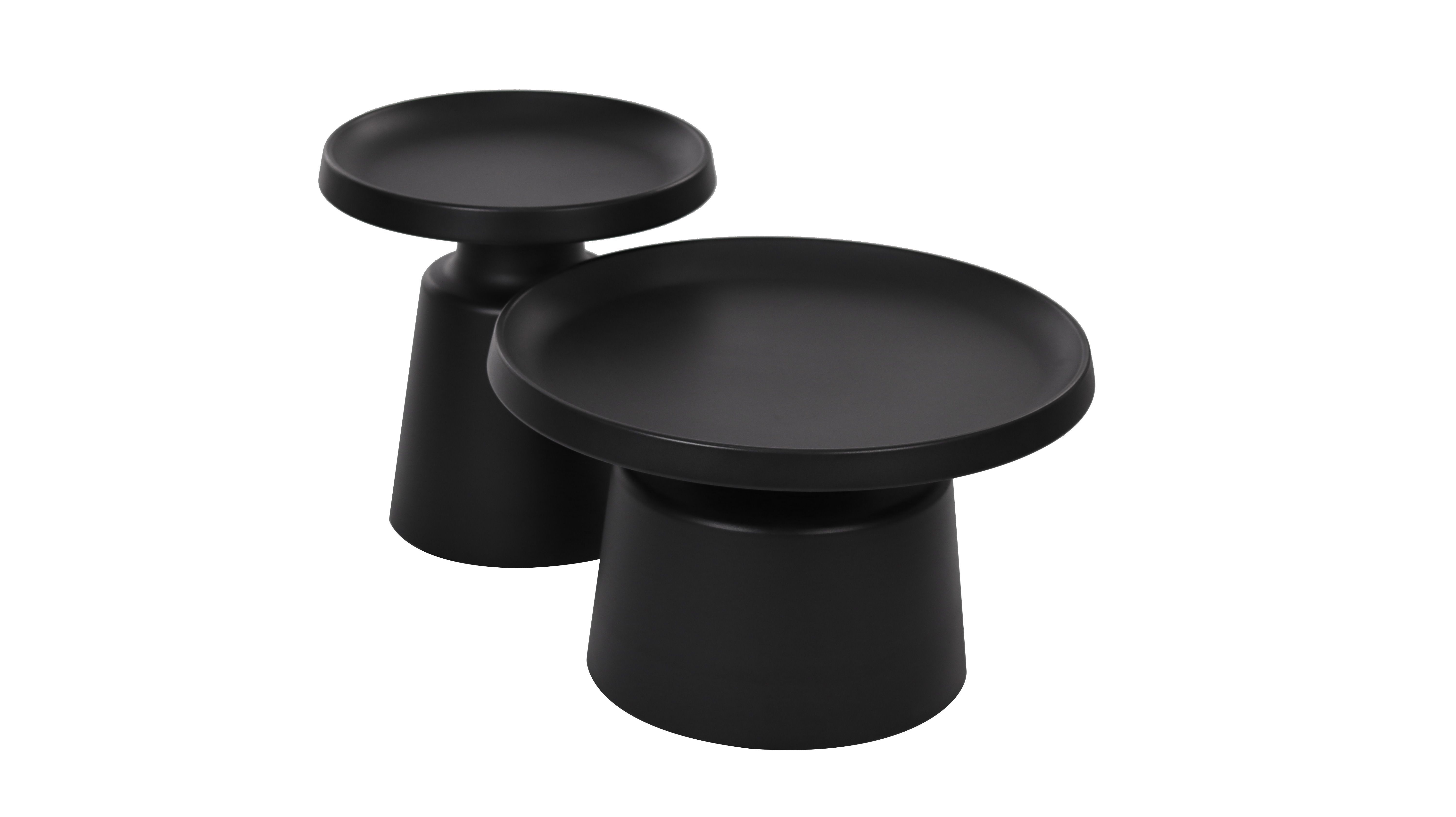 All black metal materials Stable Coffee Table