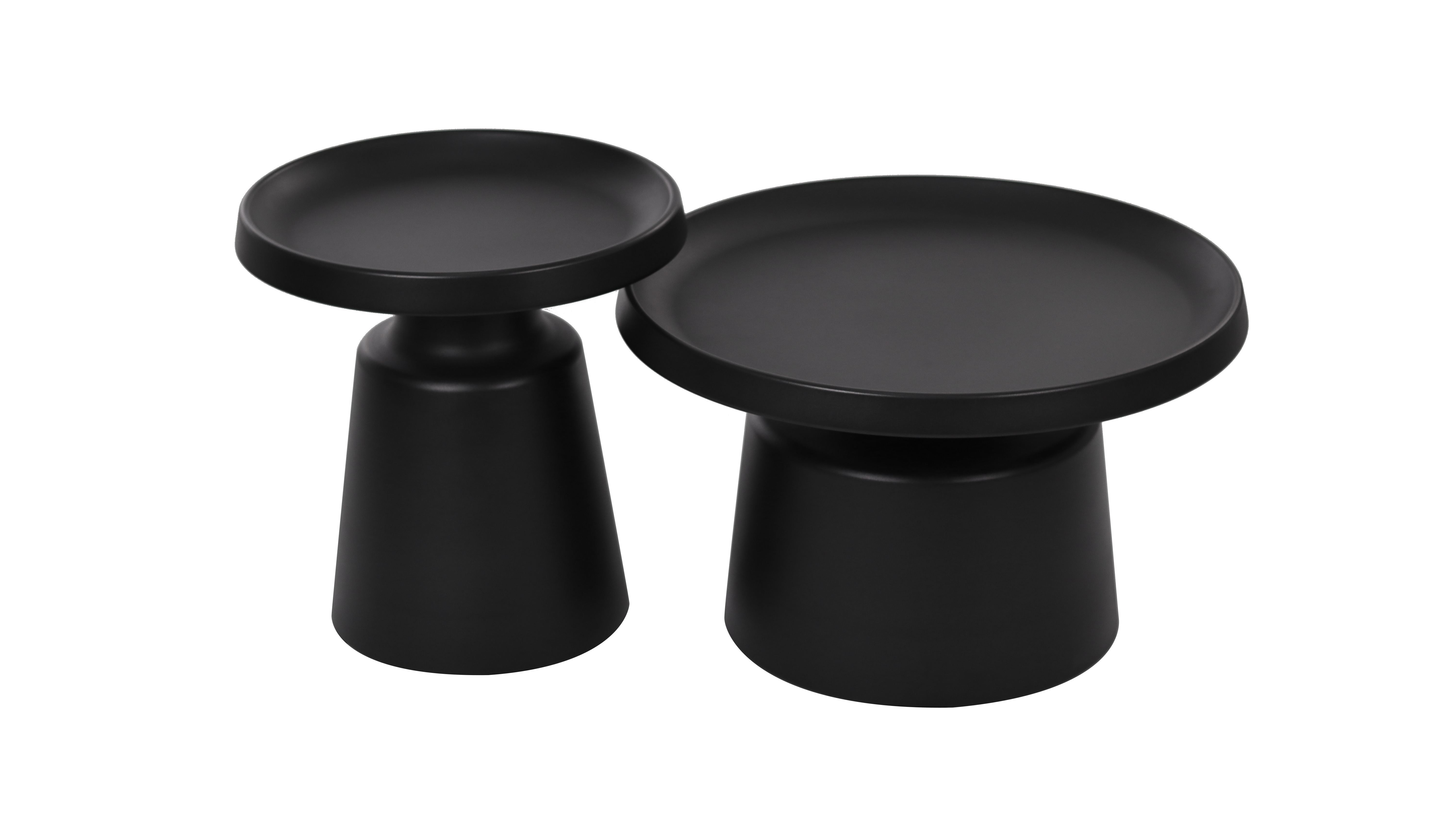 All black metal materials Stable Coffee Table