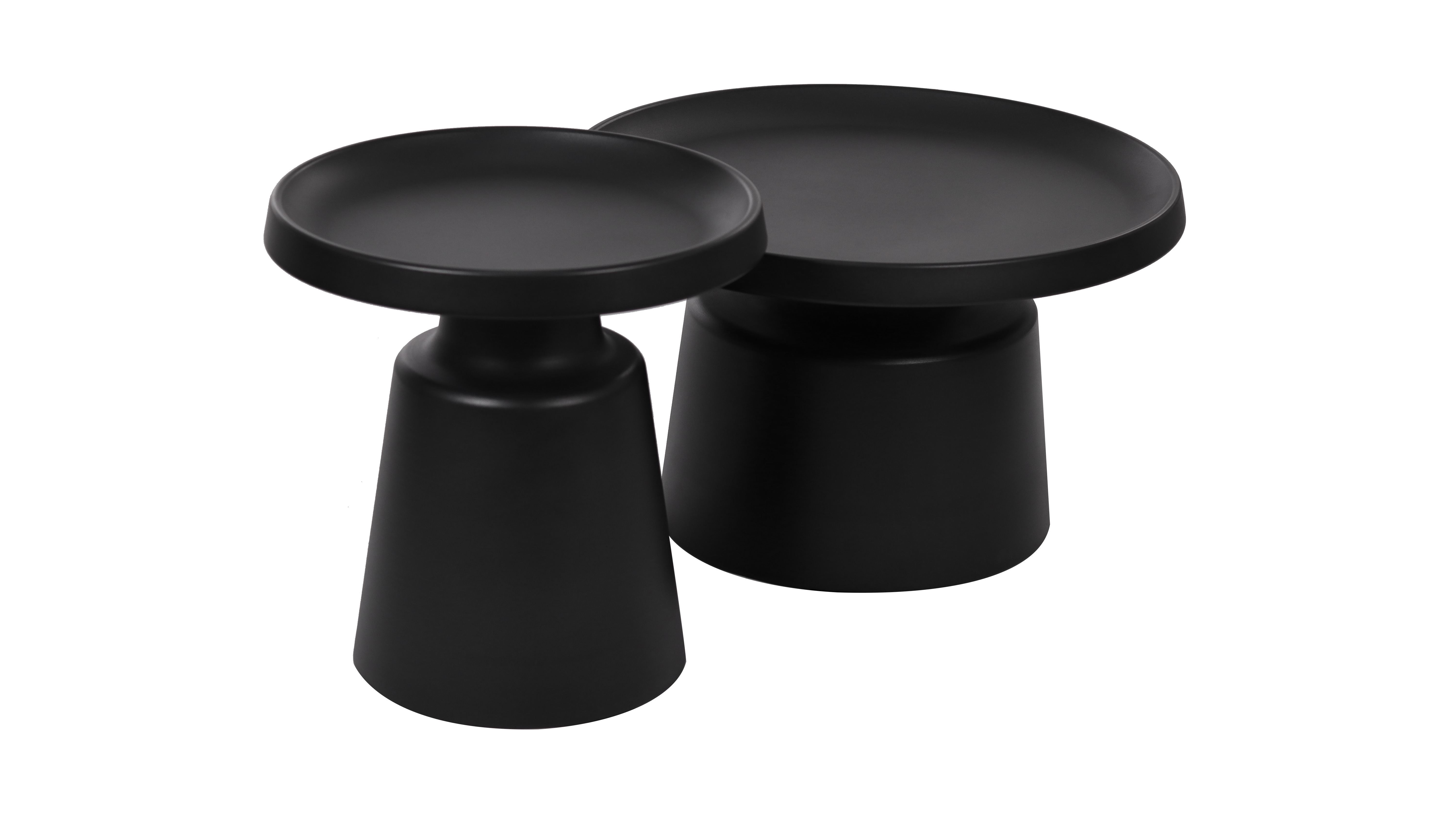All black metal materials Stable Coffee Table