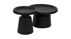 All black metal materials Stable Coffee Table