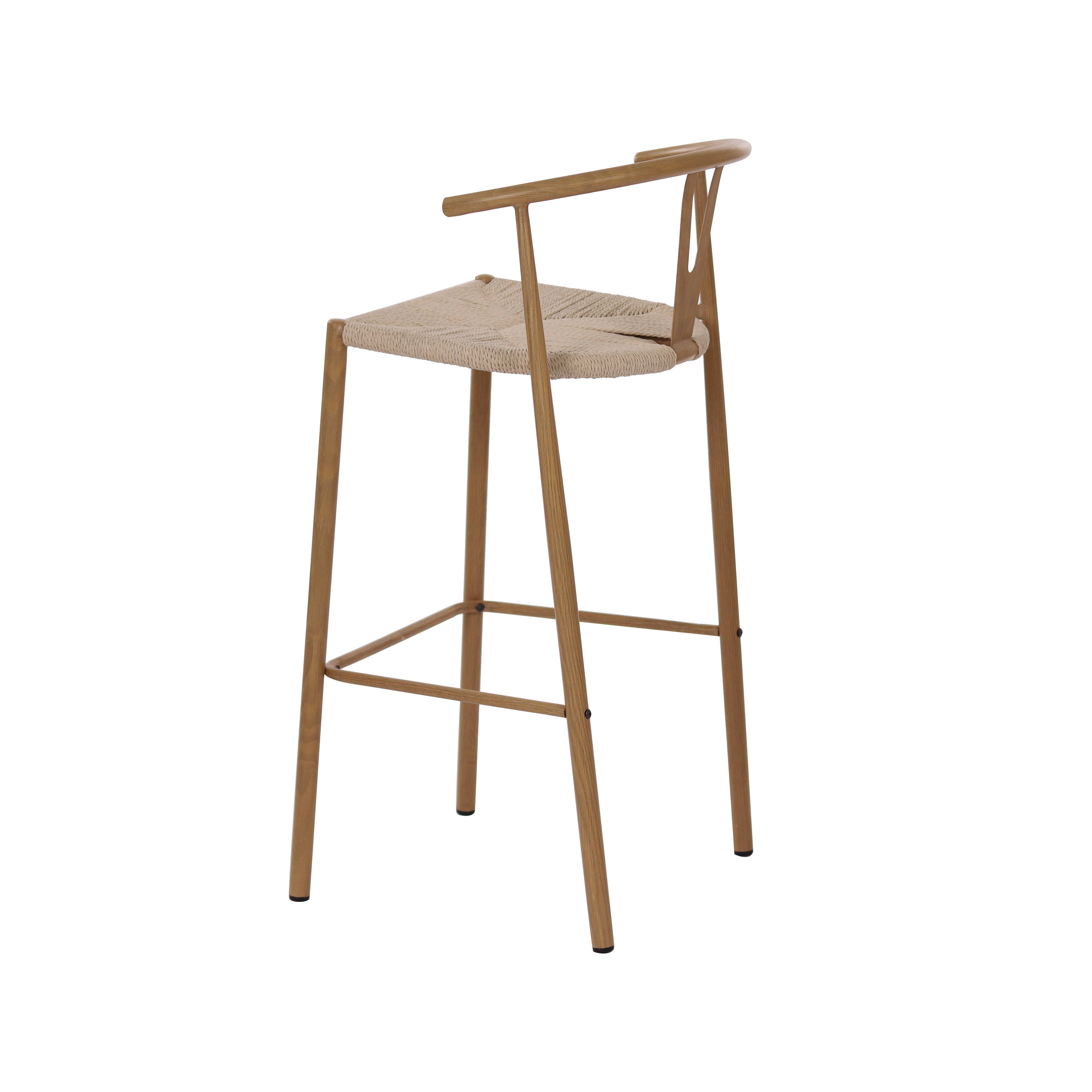 Rattan modern bar stool