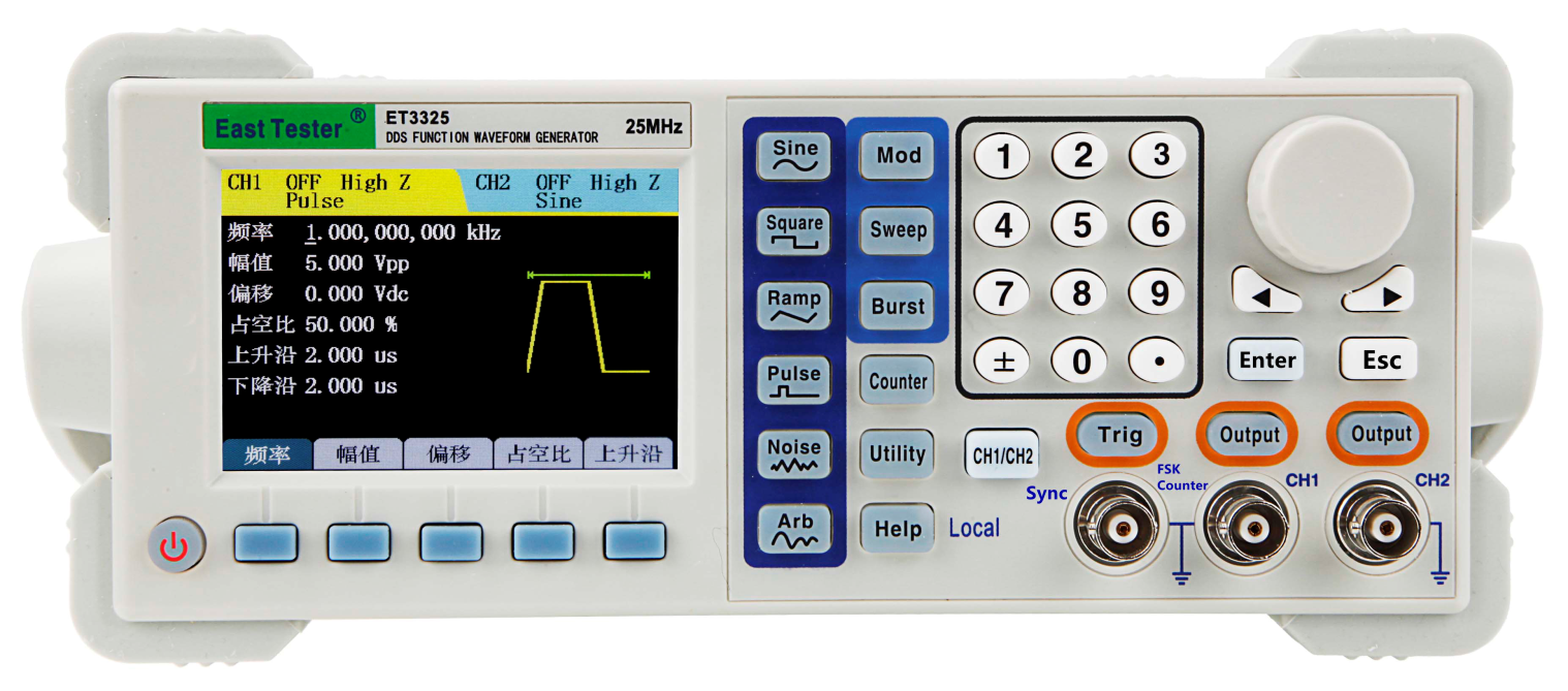 Dual channel DDS function signal generator