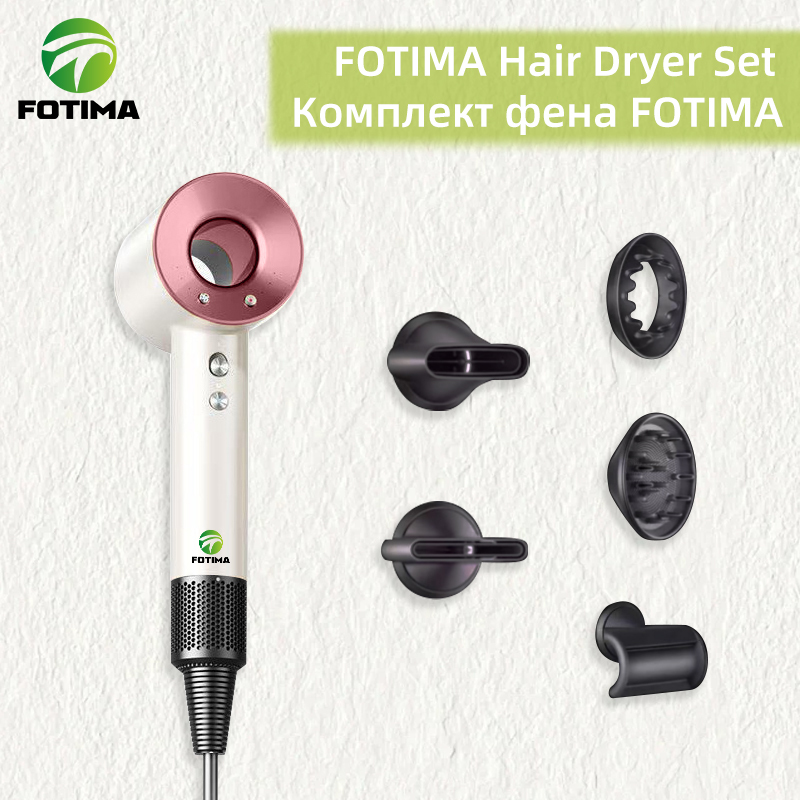 FOTIMA White Pink Hair Dryer