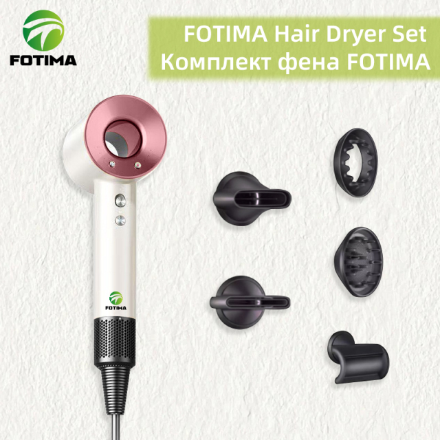 FOTIMA White Pink Hair Dryer