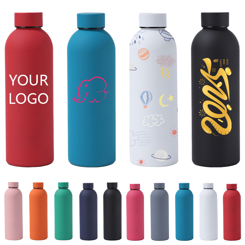 Free customized logo 500ml outdoor sports water bottle in China warehouse ship by sea(25-30 working days）