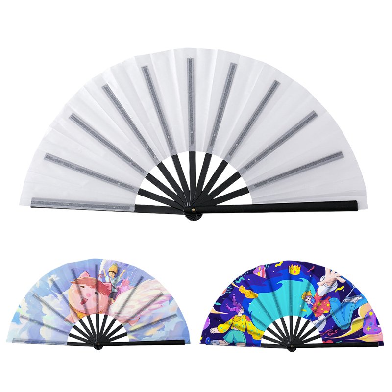 13-inch sublimation Kung Fu fan gift fans