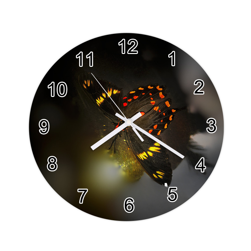 20cm Diameter Sublimation Glass Round Clock 24pcs