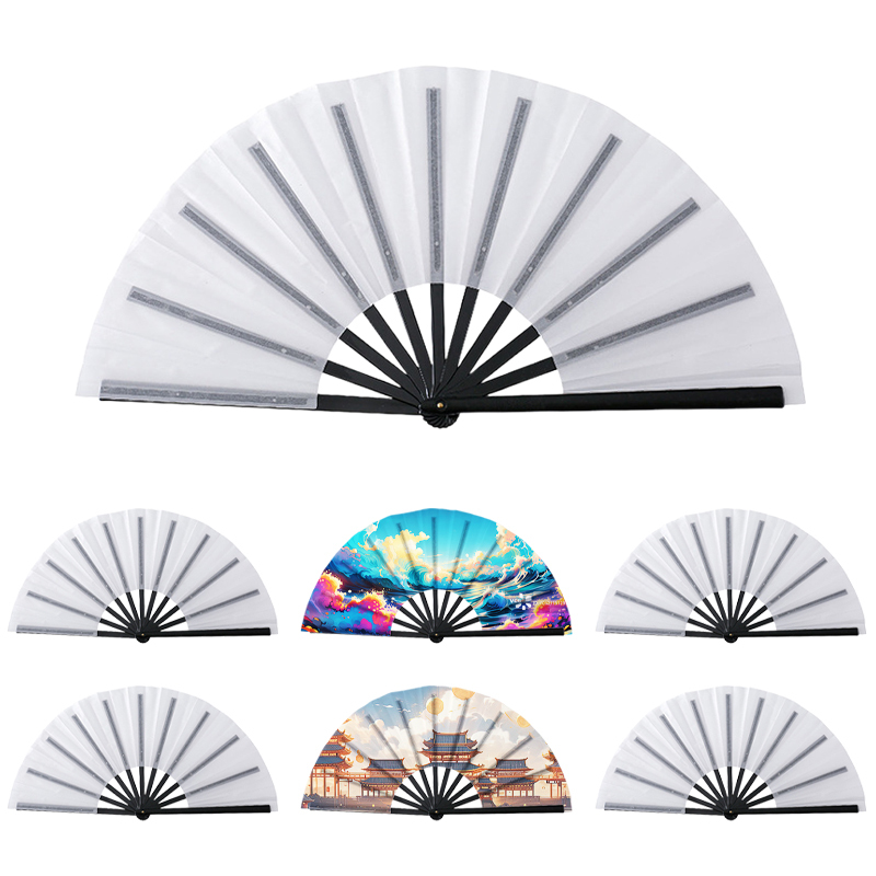 13-inch sublimation Kung Fu fan gift fans