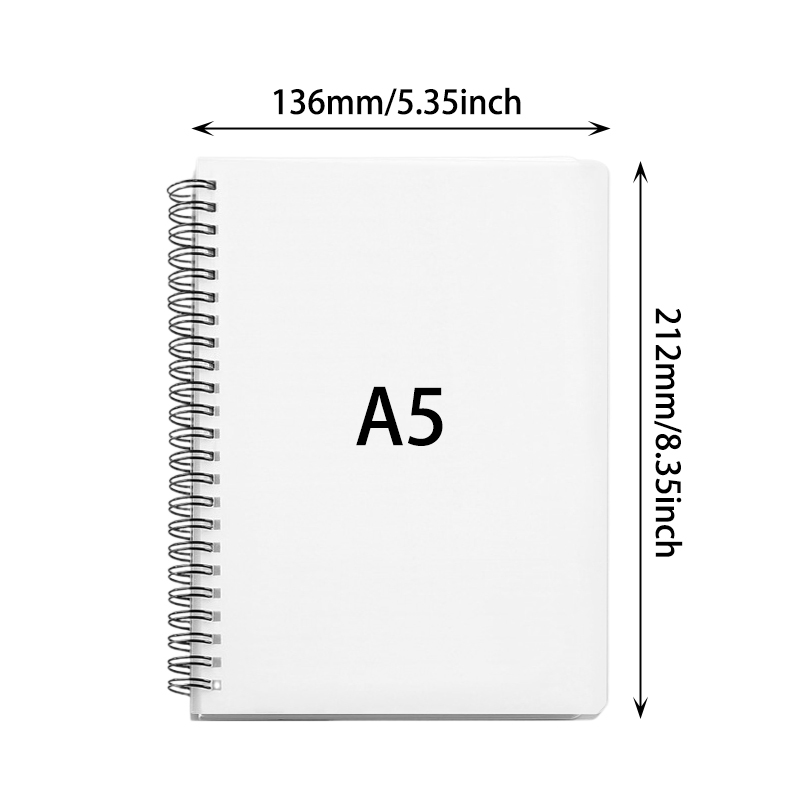 A5 Sublimation Journals Cardboard Cover with Spiral Coils