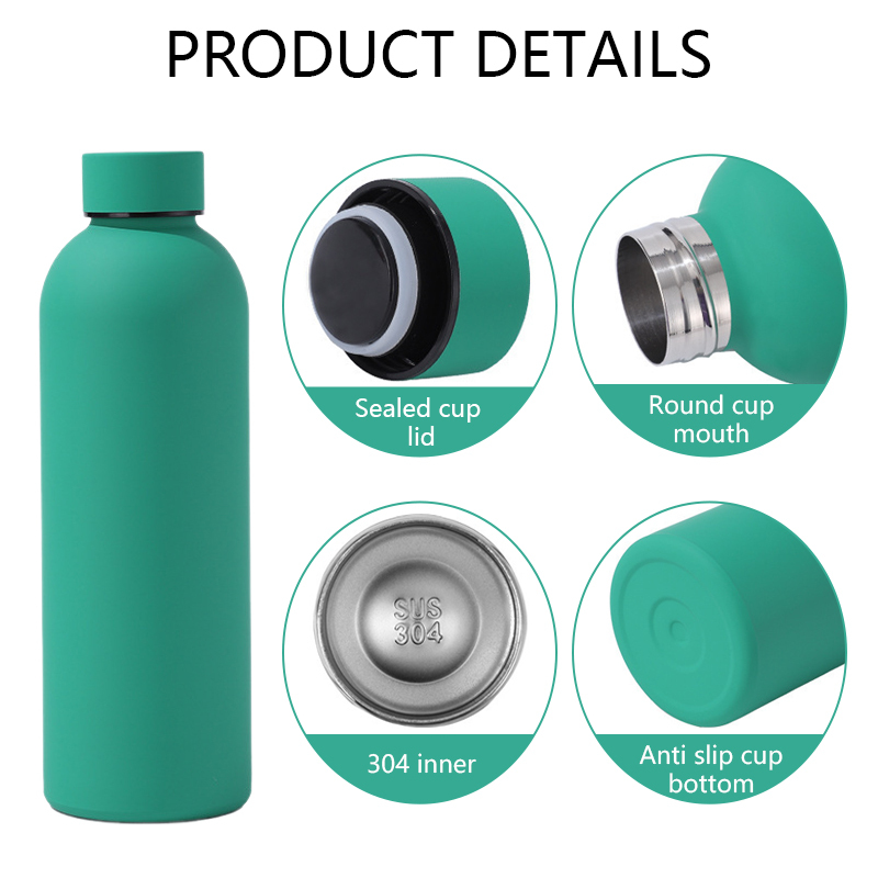 Free customized logo 500ml outdoor sports water bottle in China warehouse ship by sea(25-30 working days）