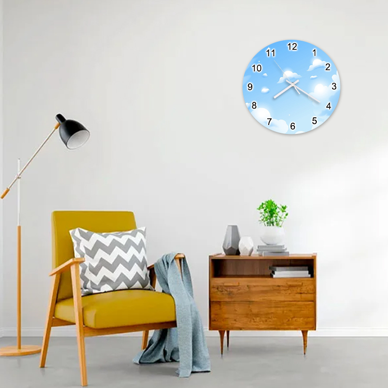 20cm Diameter Sublimation Glass Round Clock 24pcs