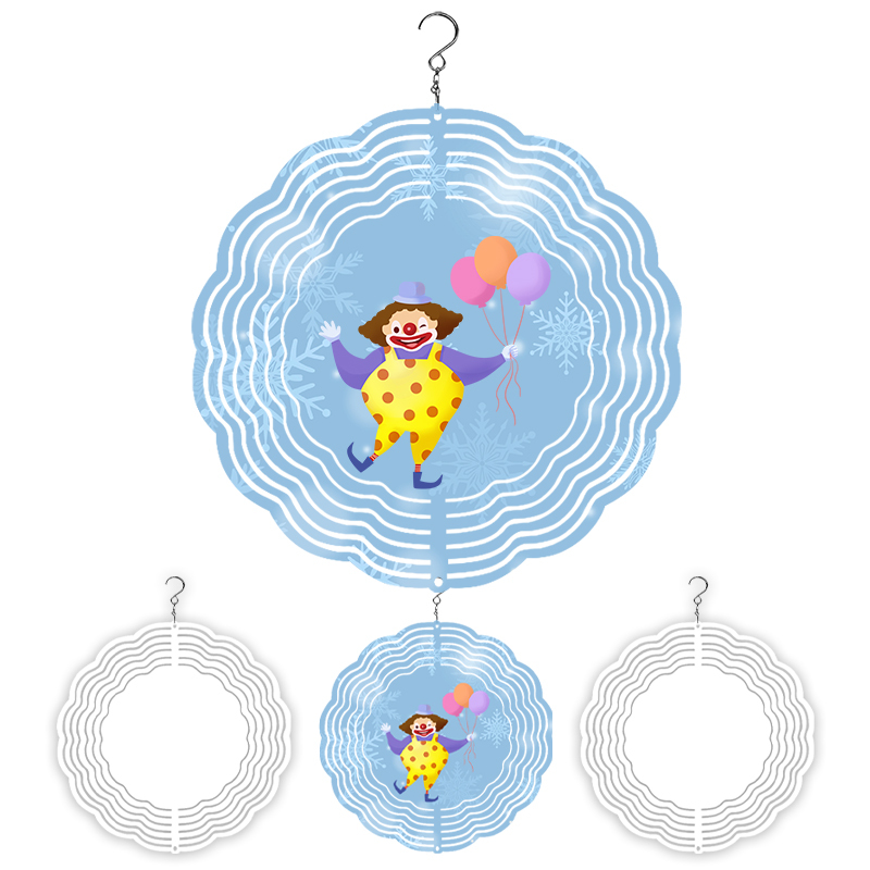 Sublimation Blank Wind Spinner 8inch/10 Inch Blank Double Side Garden Spinners Aluminum Metal 10inch Sublimation Wind Spinner Blanks