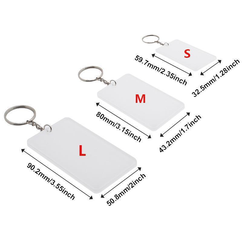 There are three different sizes of single-sided sublimation keychains  "China Warehouse" Delivery within 7 to 9 working days