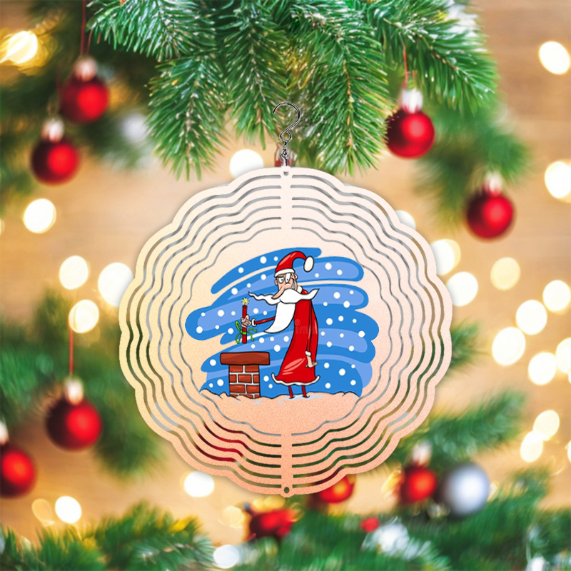 Sublimation Blank Wind Spinner 8inch/10 Inch Blank Double Side Garden Spinners Aluminum Metal 10inch Sublimation Wind Spinner Blanks