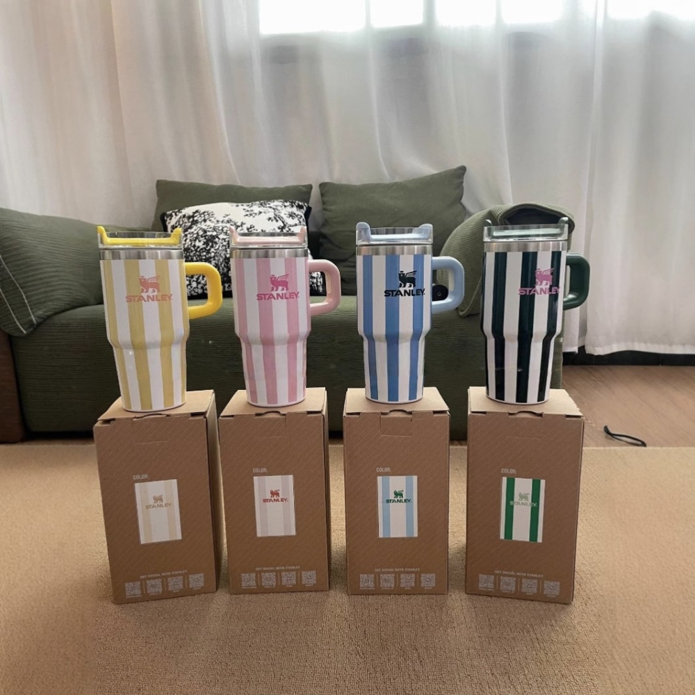 Colored vertical stripes 20oz tumblers 25/50pcs