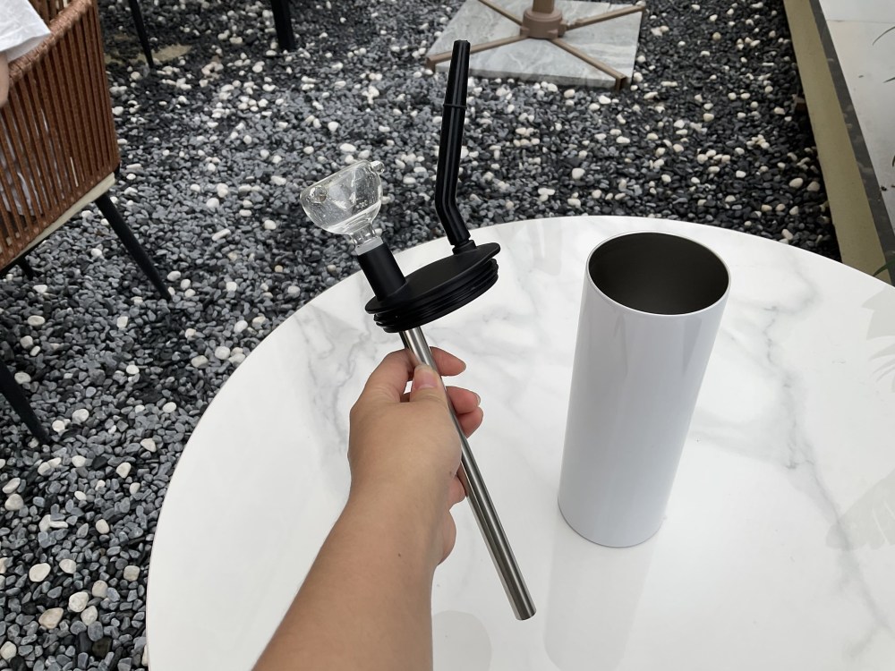 US warehouse 20 oz hookah tumblers press lid screw lid