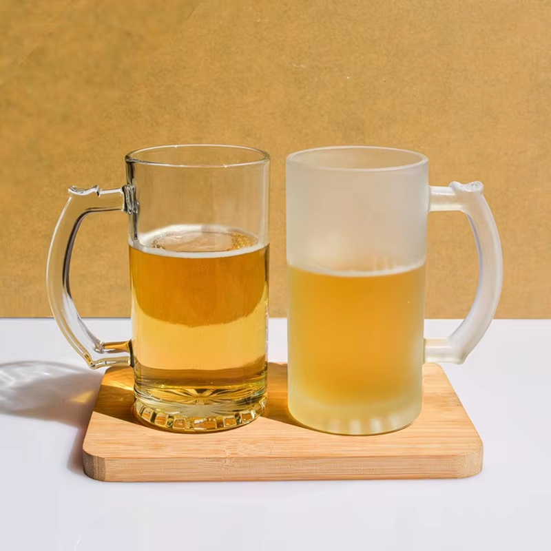 16oz Sublimation Beer Mug Frosted/Clear
