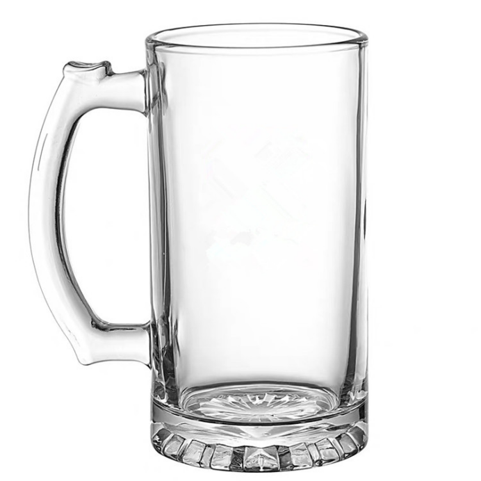 16oz Sublimation Beer Mug Frosted/Clear