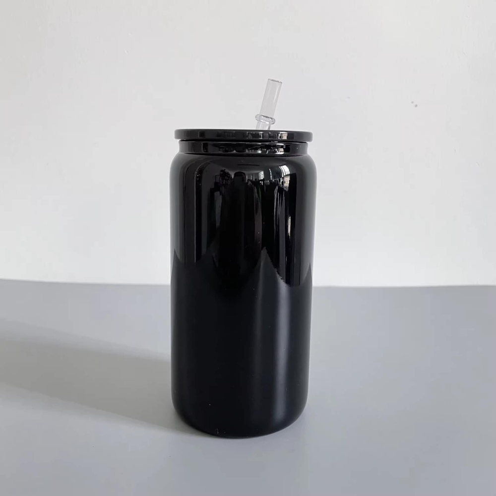 16oz Sublimation Black Glass