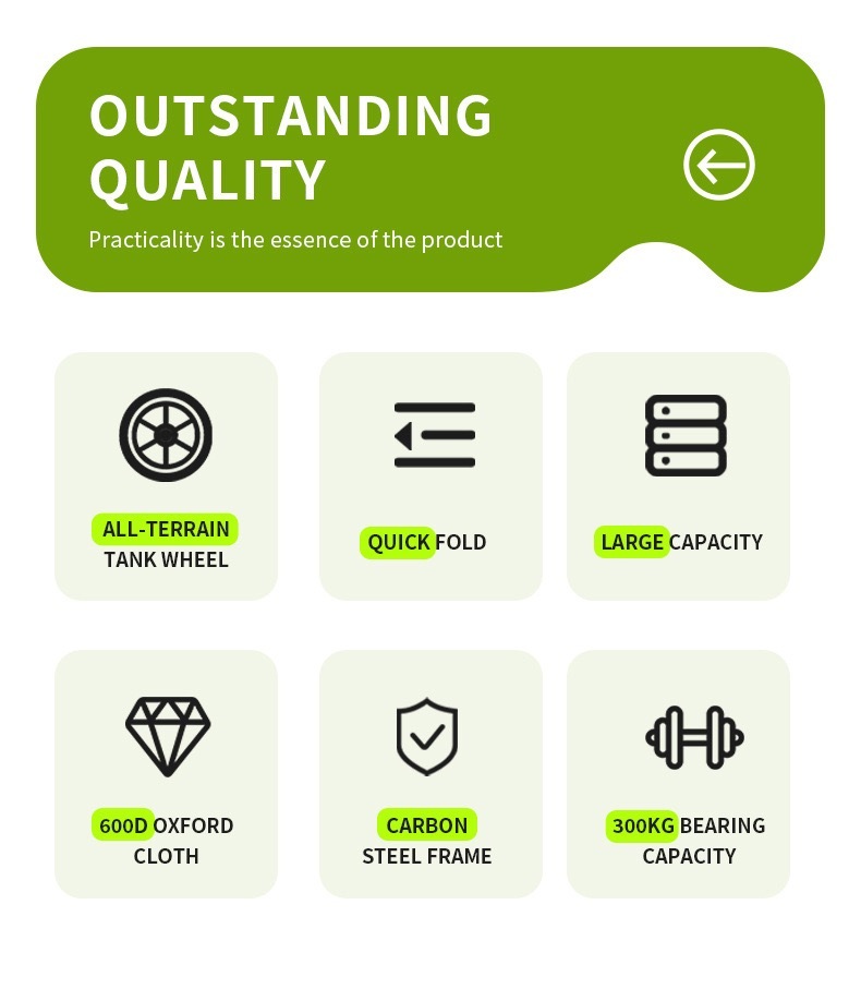 300LBS foldable outdoor camping vehicle warehouse in China, supporting custom logo