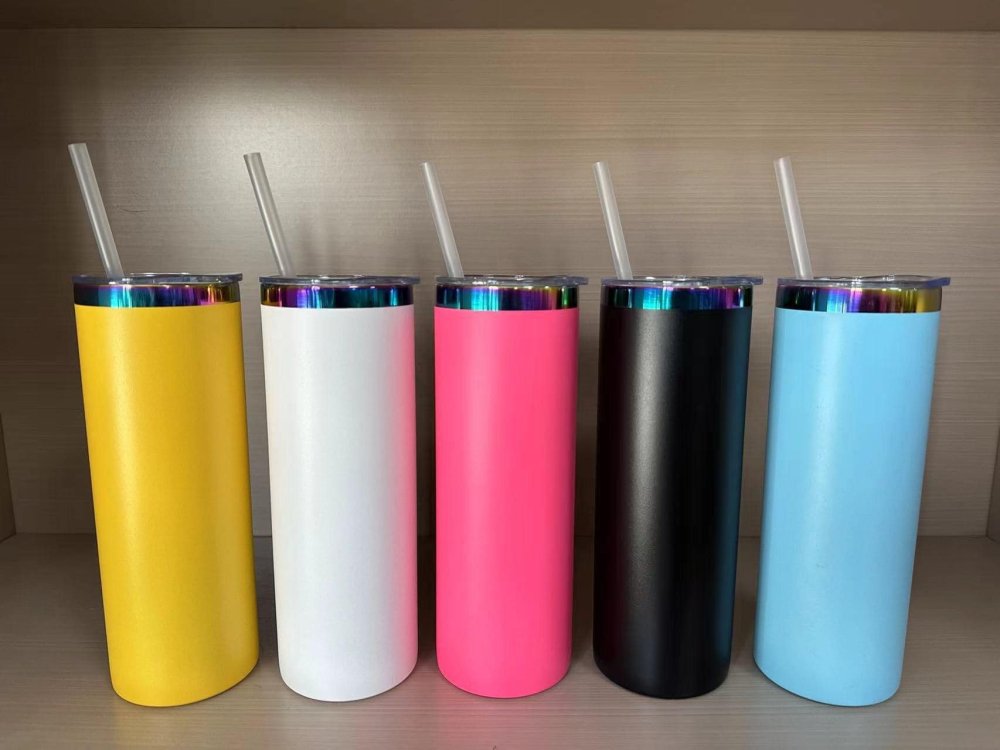 Hot sell 20oz rainbow plate powder coat tumbler US warehouse