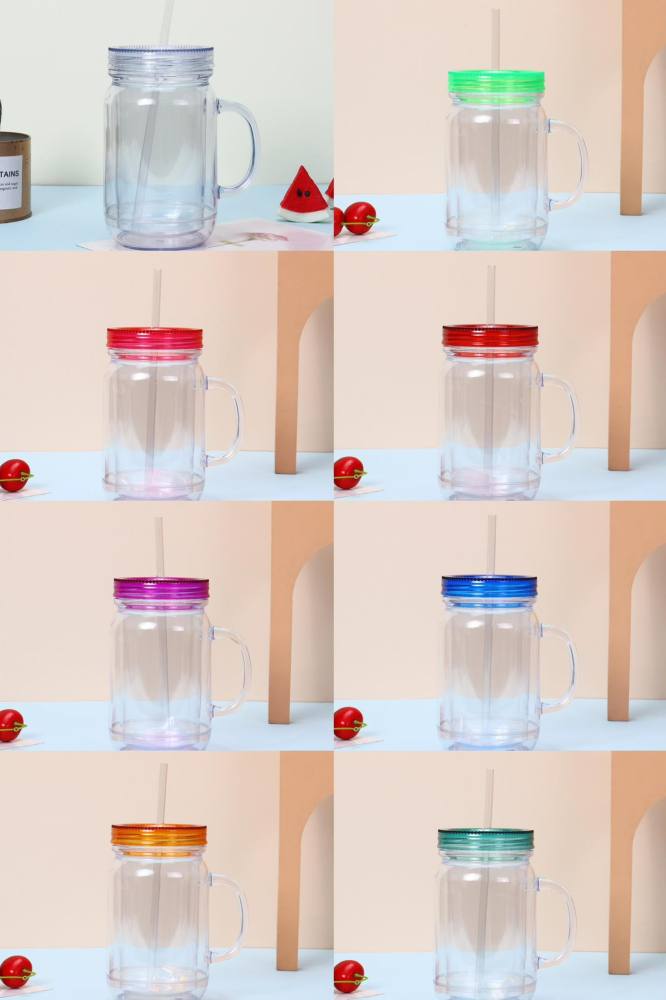 China warehouse 20oz plastic snow globe cups pre-drilled in the bottom