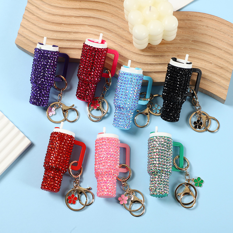Rhinestone mini keychain China warehouse