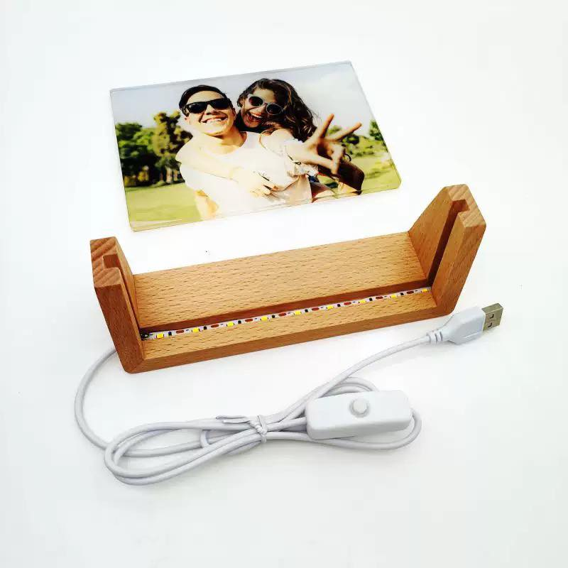 Sublimation Acrylic Light USB Charging 8inch 20pcs