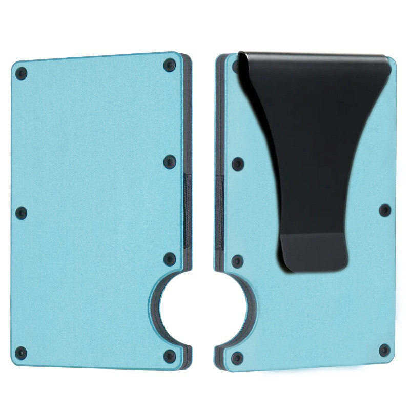 China warehouse minimalist wallet Aluminium alloy wallet