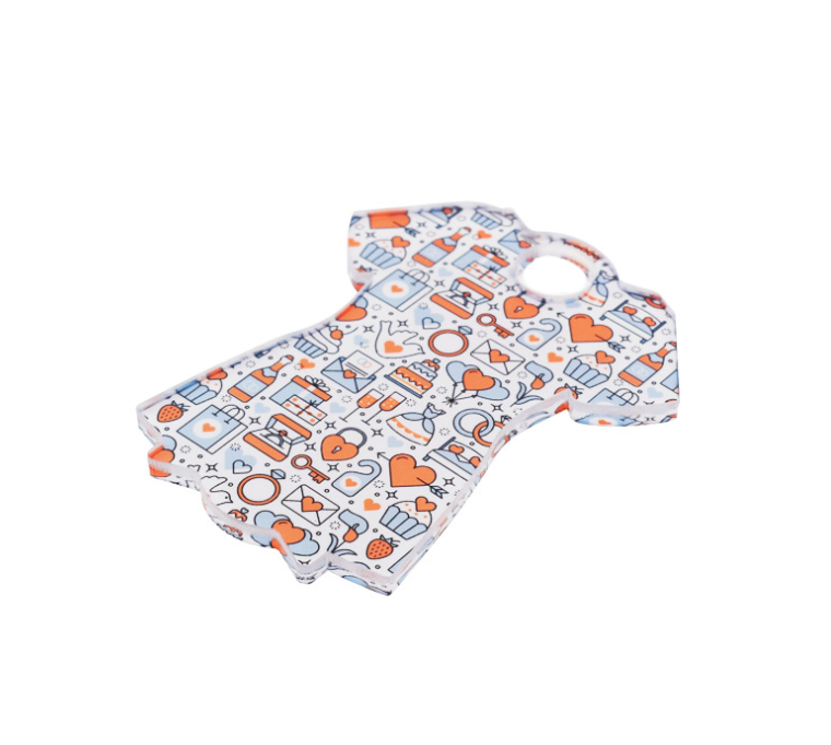 Hot selling Sublimation Acrylic cup lid decoration 50pcs