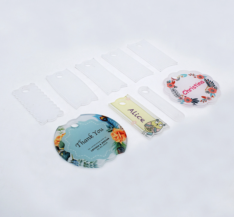 Hot selling Sublimation Acrylic cup lid decoration 50pcs