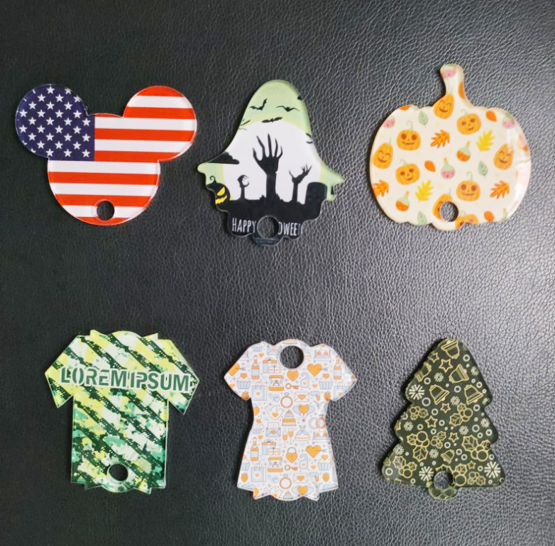 Hot selling Sublimation Acrylic cup lid decoration 50pcs