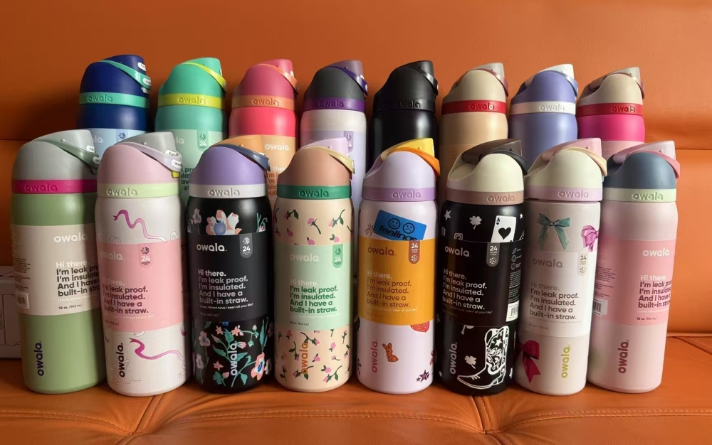 China warehouse 24/32oz Stainless Steel tumblers with Portable handle and logo