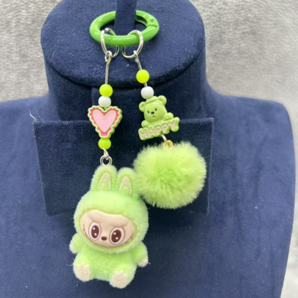 Labubu Keychains with furr balls
