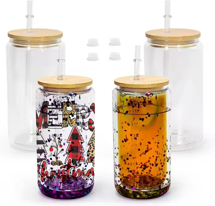 16oz Outer Layer 12oz Capacity Glass Snow Globe 25pcs