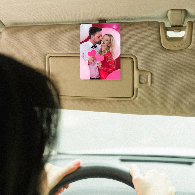 Sublimation blank acrylic car visor decoration