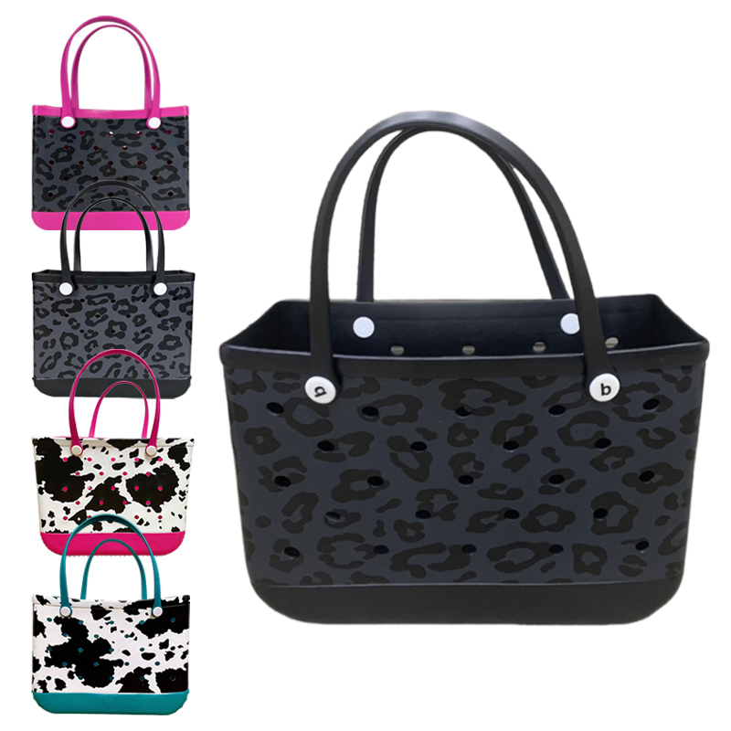 Non Sublimation Beach Bag 4pcs Already Mixed Like the Pictures Shows Cowprinted US Warehouse around 26th Ship out